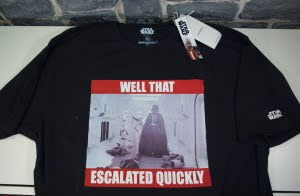 T-Shirt Darth Vader 'Well That Escalated Quickly' (01)